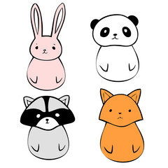 Cute animals icons