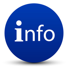 Info Button Blau Rund