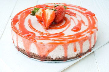 Strawberry cheesecake
