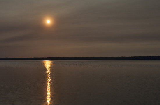 Fototapeta Lake sunrise