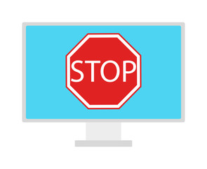 Content control flat illustration