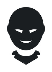 Anonymous face vector icon