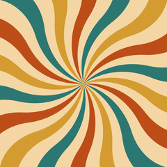 Abstract radial multicolor