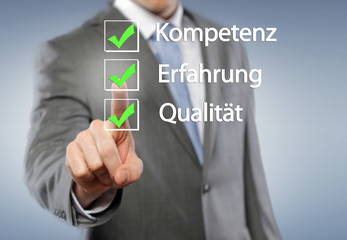 Kompetenz, Erfahrung u. Qualität