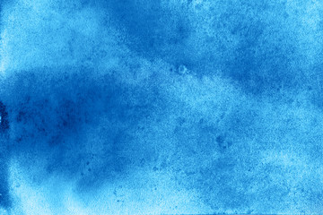 Blue grunge in watercolor