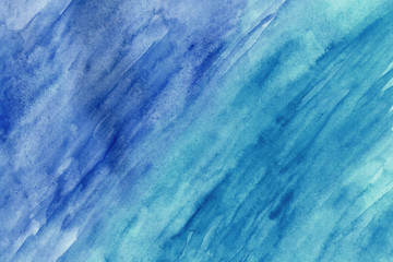 Blue grunge in watercolor