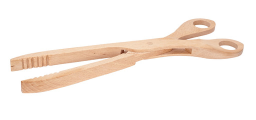 Wooden kitchen tongs