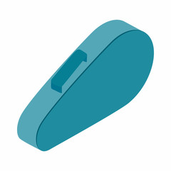 Racket cover icon, isometric 3d style