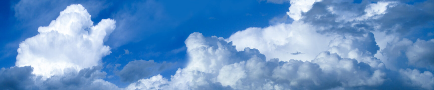 Sky with clouds for a website banner.