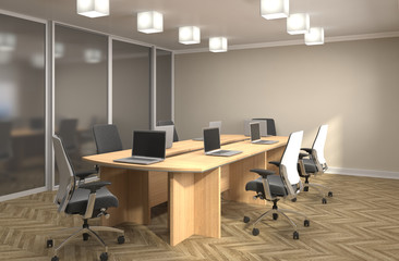 Fototapeta na wymiar Office interior. 3D illustration
