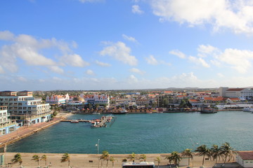 Fototapeta na wymiar Oranjestad Aruba