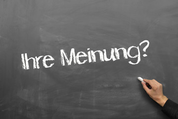 Ihre Meinung ?