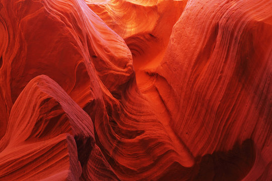 Magic play the colors in the Antelope Canyon