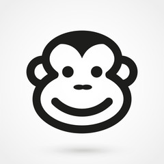 Monkey face, New Year 2016, logo design