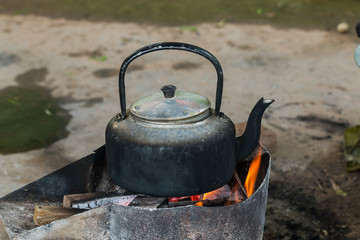 the kettle on stove