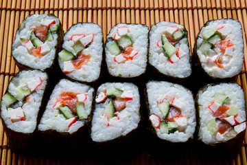 sushi rolls