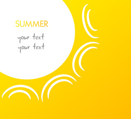 Summer sun background