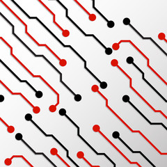 Circuit board, abstract technology background, vector illustration, eps 10