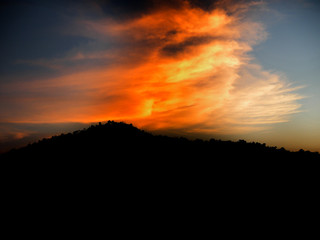 Obraz premium Orange sky.
