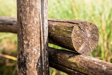 Particular of a Wooden Bridge. Filter Applied.