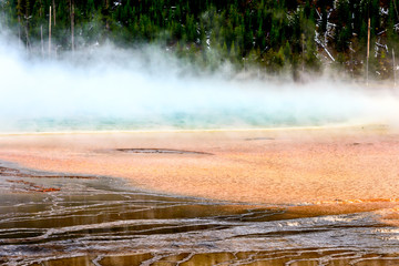 View of the Grand Prismatic Spring
