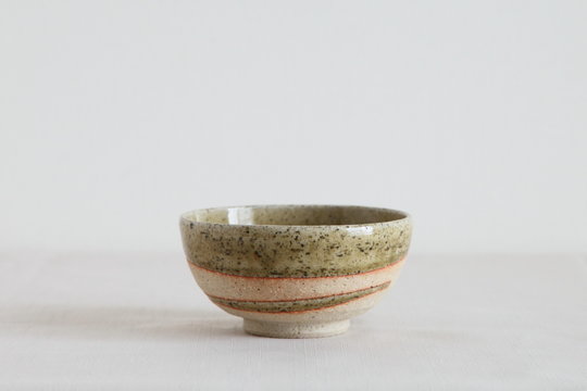 Japanese  Pottery - Bowl Ocher