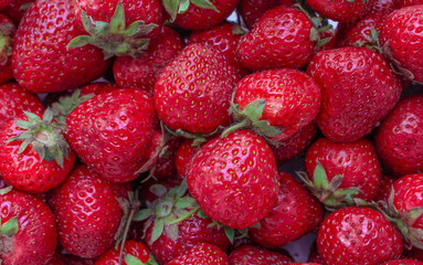 Summer strawberry background