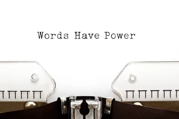 Foto op Plexiglas Words Have Power Typewriter © Ivelin Radkov