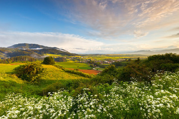 Turiec region after an evening storm, northern Slovakia.