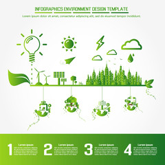 Infographics environment design template