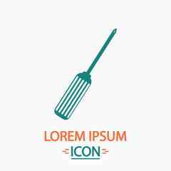 Fototapeta premium Screwdriver computer symbol