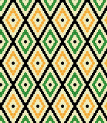 Geometric ethnic pattern seamless design for background,wallpaper,clothing and wrapping.