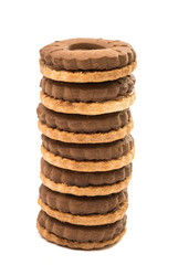sandwich biscuits with chocolate filling