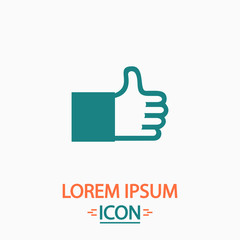 Thumbs up computer symbol