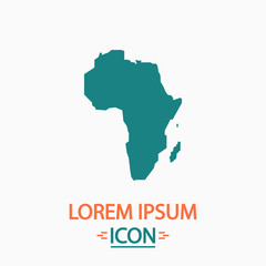 Obraz premium Africa computer symbol