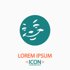 Obraz premium Happy face computer symbol