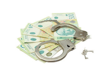 Dinars with handcuffs