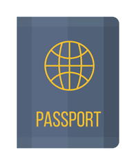 Vector illustration passport icon