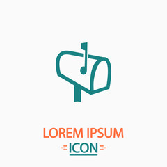 Mailbox computer symbol