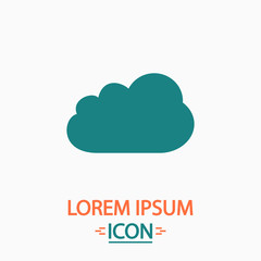 Cloud computer symbol