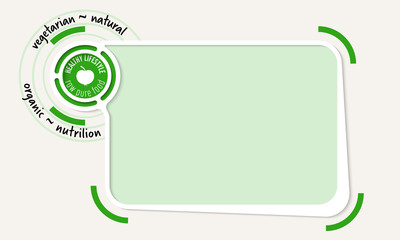 White abstract frame for your text