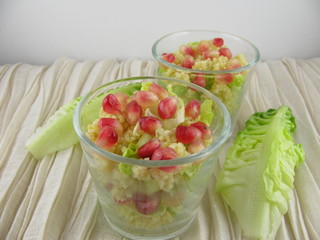 Hirsesalat im Glas