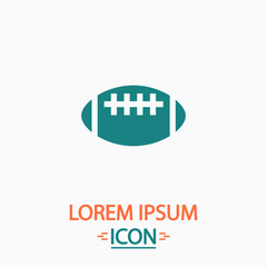 Rugby ball computer symbol