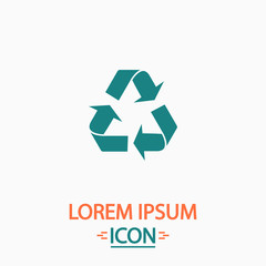 Recycling computer symbol