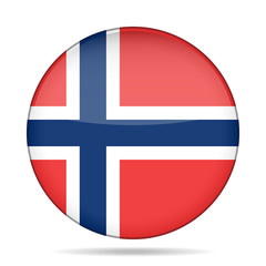 button with flag of Norway