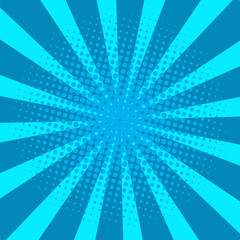 Abstract Creative concept vector comics pop art style blank layout template with clouds beams and isolated dots pattern on background. For Web and Mobile Applications, illustration template design