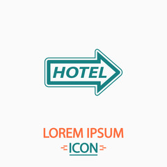 Hotel computer symbol