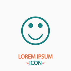 Happy face computer symbol