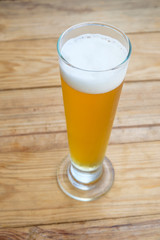 Craft beer in the glass