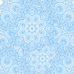 indian mandala seamless pattern
